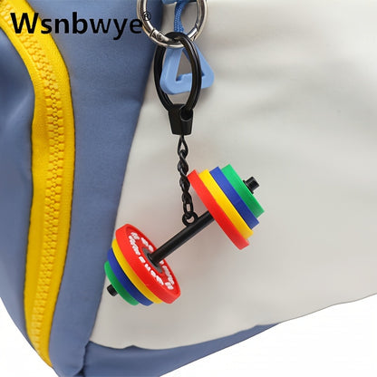 Wsnbwye Hantel-Schlüsselanhänger – Sportliches Fitness-Accessoire