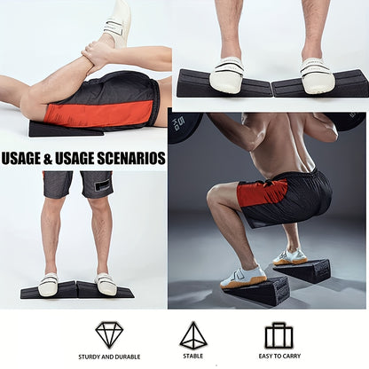 3er-Set Schaumstoff Squat Wedge Blöcke – Schrägbrett für Knie-über-Zehen-Übungen & Mobility Training