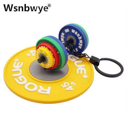 Wsnbwye Hantel-Schlüsselanhänger – Sportliches Fitness-Accessoire